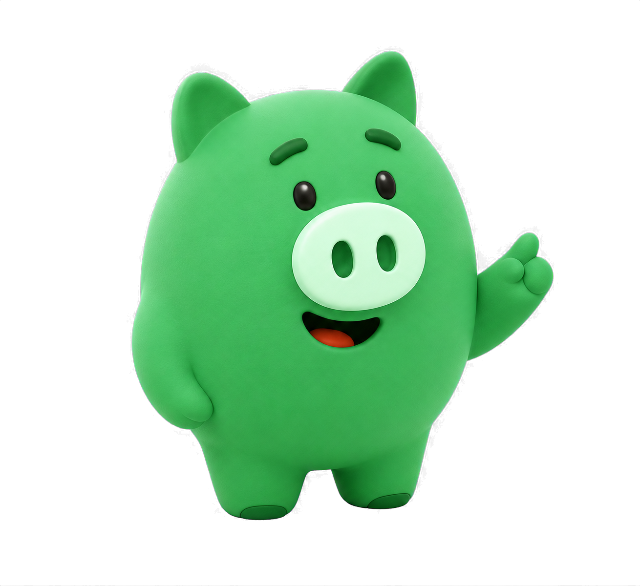 Porquinho do Poupa Pig apresentando a organiza&ccedil;&atilde;o das contas